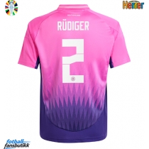 Tyskland Antonio Rudiger #2 Bortedrakt EM 2024 Kortermet